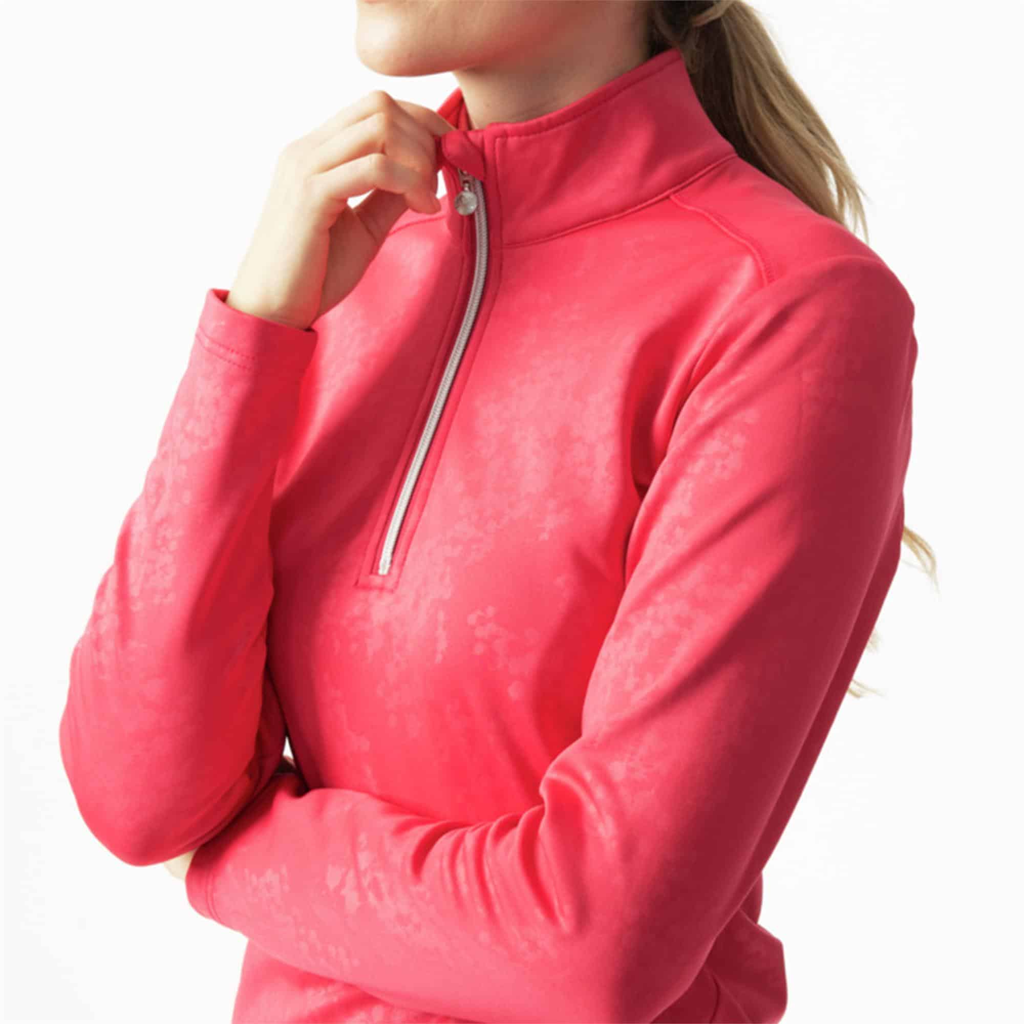 Daily Sports Miranda Zip Neck Ladies Golf Mid Layer Berry